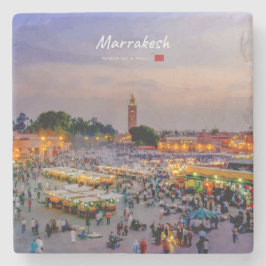 Porta-copo De Pedra Marraquexe, Marrocos - Praça Jemaa el Fnaa