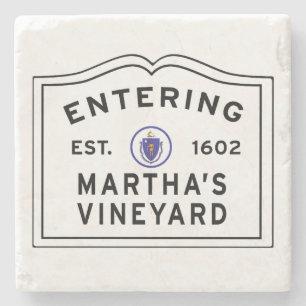 Porta-copo De Pedra Martha's Vinyard Massachusetts Entrando