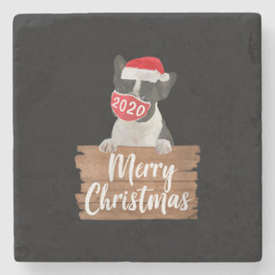 Porta-copo De Pedra Máscara de cachorro de Natal feminino com present