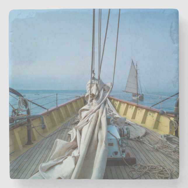 Porta-copo De Pedra Massachusetts, Gloucester, Festival Schooner 3 (Frente)