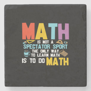 Porta-copo De Pedra Matemática De Professores De Matemática Não É