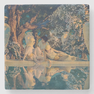Porta-copo De Pedra Maxfield Parrish O Jardim de Allah 1918 Arte Fina