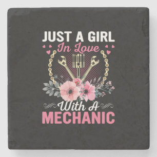 Porta-copo De Pedra Mecânica Apenas Uma Garota Apaixonada Por Um Mec