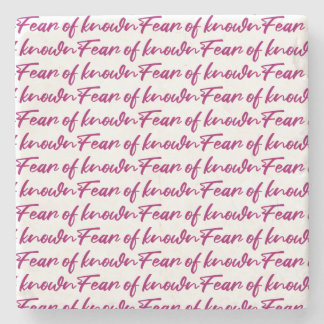 Porta-copo De Pedra Medo do conhecimento