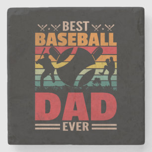 Porta-copo De Pedra Melhor Pai De Baseball Nunca
