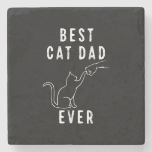 Porta-copo De Pedra Melhor Pai de Gato de Todos os Tempos Papai de Gat