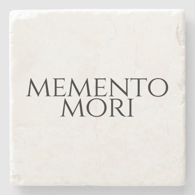 Porta-copo De Pedra Memento Mori (Frente)