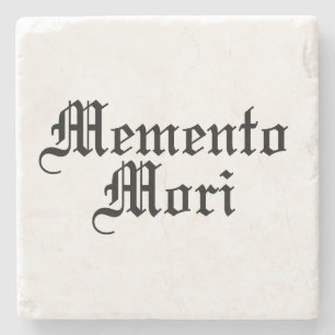 Porta-copo De Pedra Memento Mori - Frase Latina