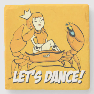 Porta-copo De Pedra Menina da reggae do caranguejo de rainha