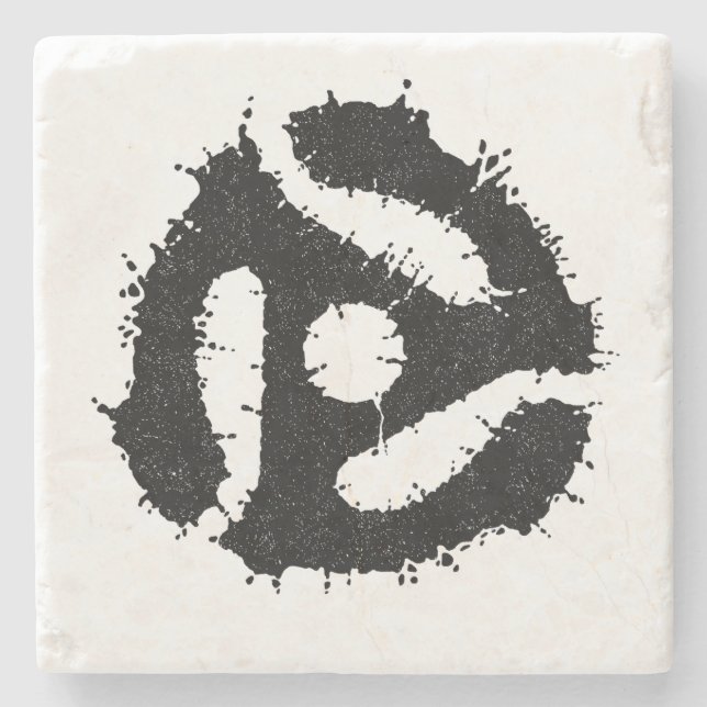 Porta-copo De Pedra Mensagem B/W 45 Inserir (Frente)