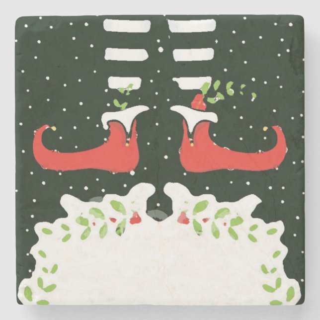 Porta-copo De Pedra Merry Christmas coaster (Frente)