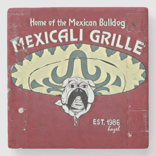 Porta-copo De Pedra Mexicali, Atenas, Geórgia, Coaster. de pedra de