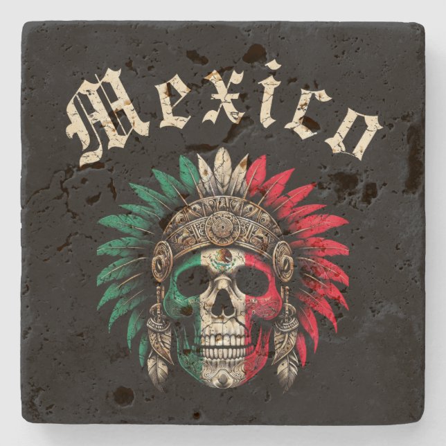 Porta-copo De Pedra México Asteca  (Frente)