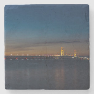 Porta-copo De Pedra Mighty Mac à Noite Pano
