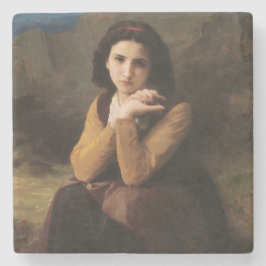 Porta-copo De Pedra Mignon (Jovem Francesa Doce) (por Bouguereau)