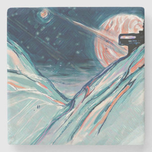 Porta-copo De Pedra Minha futura casa no espaço