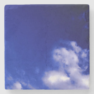 Porta-copo De Pedra Mínimo Chic Unique Sky Blue