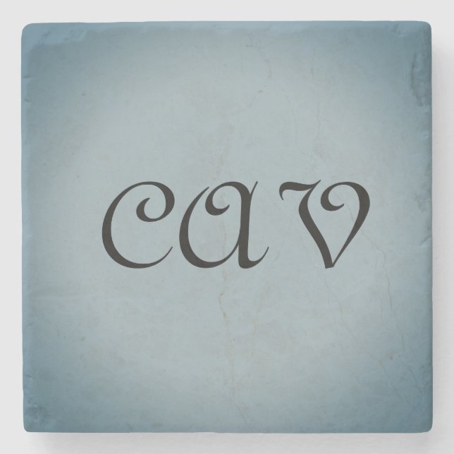 Porta-copo De Pedra Mochila com texto desenhado (Frente)