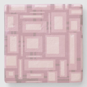 Porta-copo De Pedra Modern Mauve Abstrato