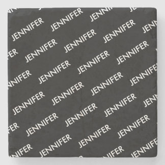 Porta-copo De Pedra Moderno Extravagante Você O Nomeia Preto Personali