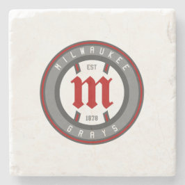 Porta-copo De Pedra Moderno Vintage Milwaukee Grays