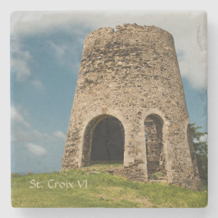 Porta-copo De Pedra Moinho de açúcar do St. Croix Virgin Islands