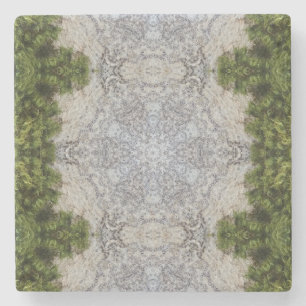 Porta-copo De Pedra Moisés Verdes e Arte da Terra