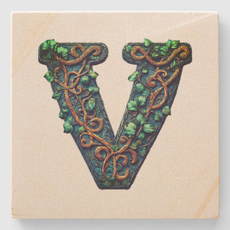 Porta-copo De Pedra Monograma