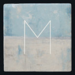 Porta-copo De Pedra Monograma | Aura prateada<br><div class="desc">Home Décor</div>