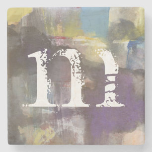 Porta-copo De Pedra Monograma   Calm Interlude