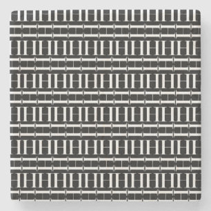 Porta-copo De Pedra Monograma - Letra Inicial H