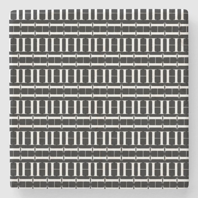 Porta-copo De Pedra Monograma - Letra Inicial H (Frente)