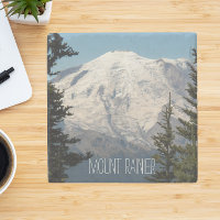 Monte Rainier Snowy Peak