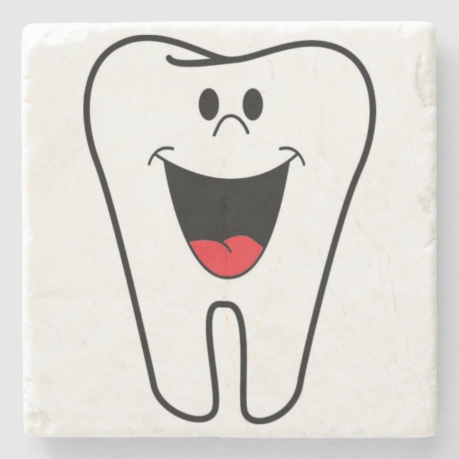 PORTA-COPO DE PEDRA "MORDE-ME" TOOTH (Frente)