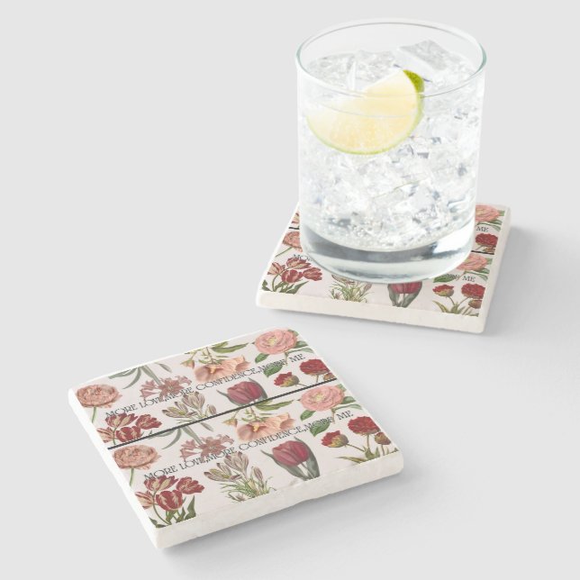 Porta-copo De Pedra More Love Stone Coaster (Lateral)