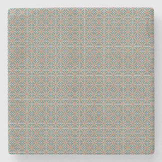 Porta-copo De Pedra Moroccan Zellige Pattern Geometric Coaster