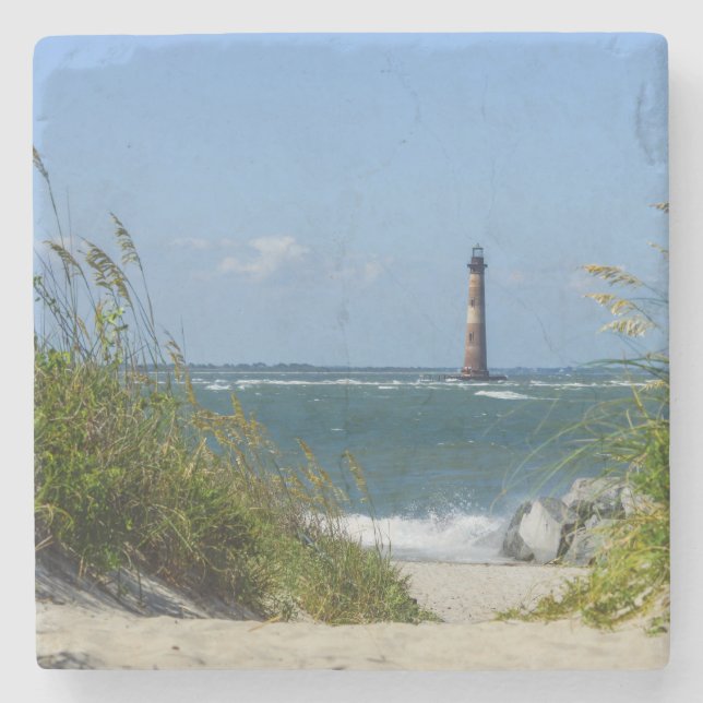 Porta-copo De Pedra Morris Island Lighthouse Walkway (Frente)