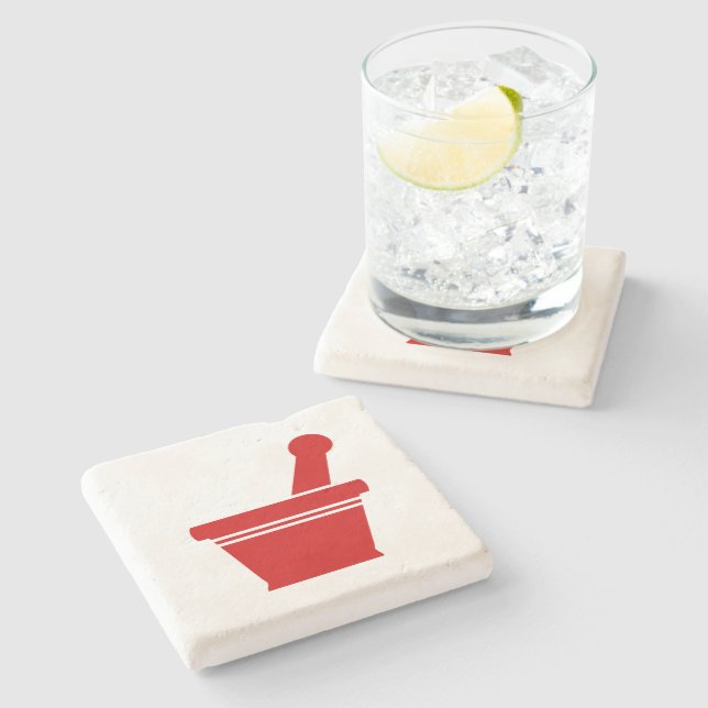 Porta-copo De Pedra Mortar e Pestle (Lateral)