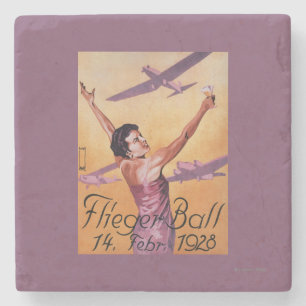 Porta-copo De Pedra Mostra da aviação no poster do Promo de Wagner d