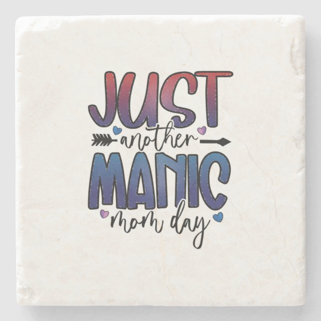 Porta-copo De Pedra Mother Gift Just Another Mom Day (Frente)