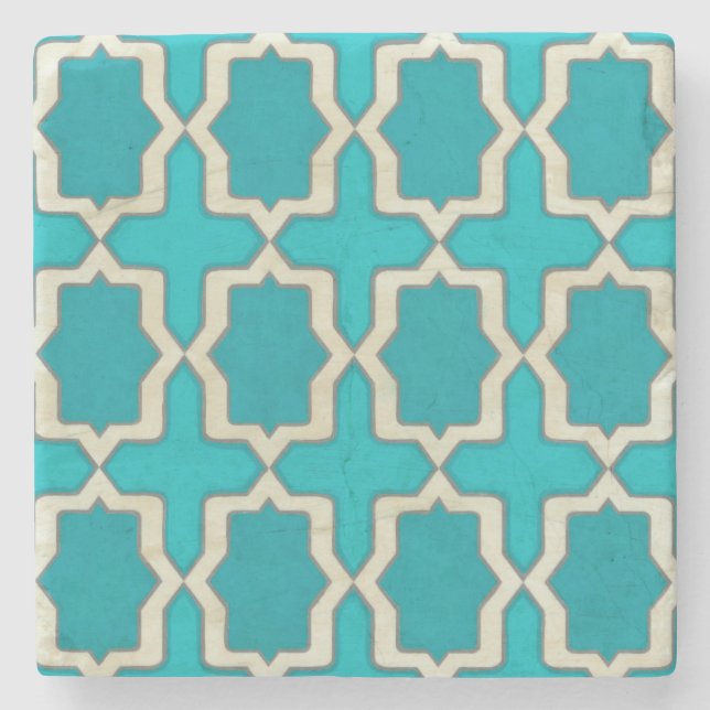 Porta-copo De Pedra Motifs de Mercado V (Frente)