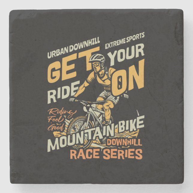 Porta-copo De Pedra Mountain Bike - Downhil (Frente)