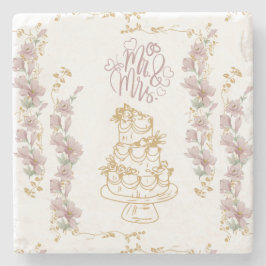 Porta-copo De Pedra mr e mrs