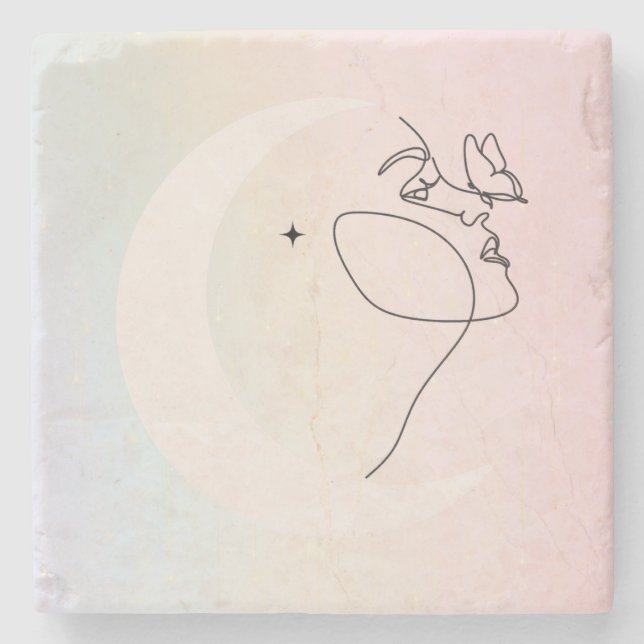 Porta-copo De Pedra Mulher (Frente)