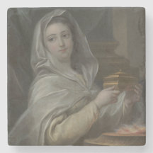 Mulher retratada como Virgem Vestal (Roma Antiga)
