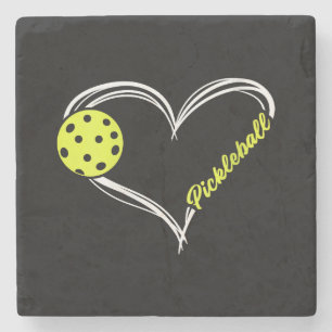 Porta-copo De Pedra Mulheres Adoram Pickleball - jogo de picleball fof