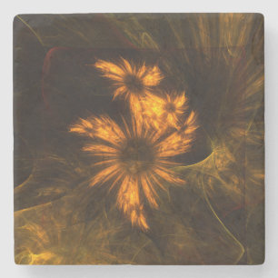 Porta-copo De Pedra Mystique Garden Abstrato Art