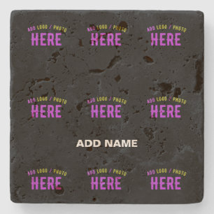 PORTA-COPO DE PEDRA NA MODA MODERNO PERSONALIZÁVEL NEGRO VERIFICADO CO
