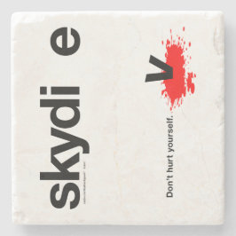 Porta-copo De Pedra Não se fira Skydiver