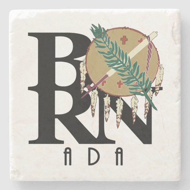 Porta-copo De Pedra NASCER Ada Oklahoma (Frente)